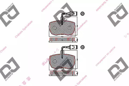 Комплект тормозных колодок DJ PARTS BP1691